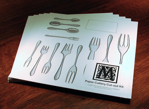 Paper Cutlery Cut-out Kit